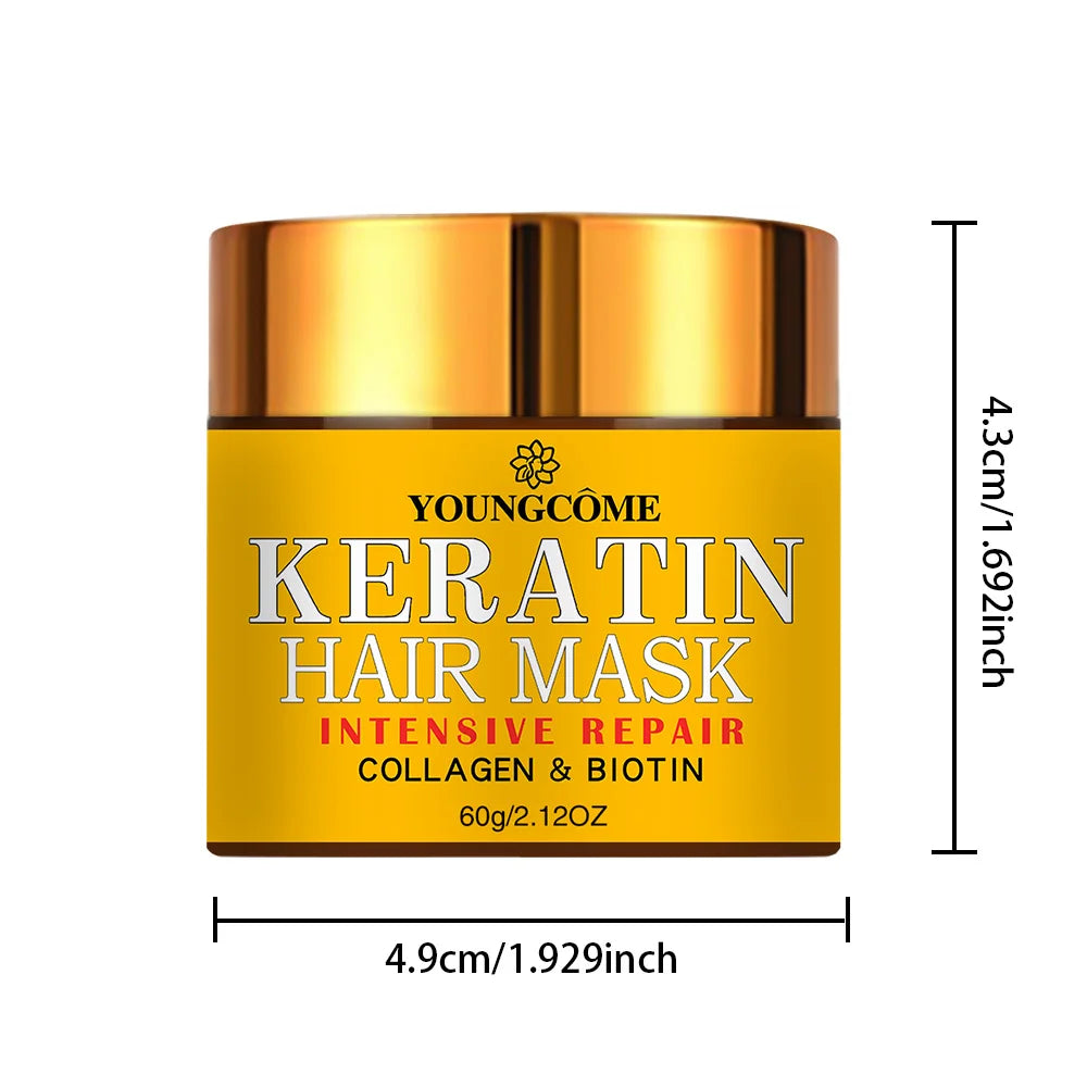 Hair Repair Mask with Biotin, Collagen & Keratin – Deep Nourishing Treatment for Dry & Damaged Hair