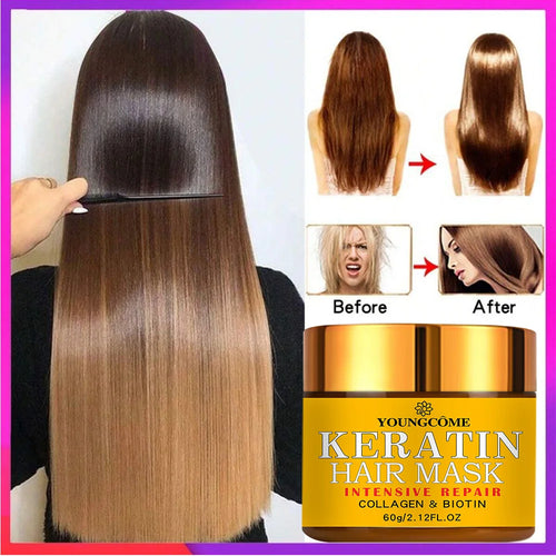 Hair Repair Mask with Biotin, Collagen & Keratin – Deep Nourishing Treatment for Dry & Damaged Hair
