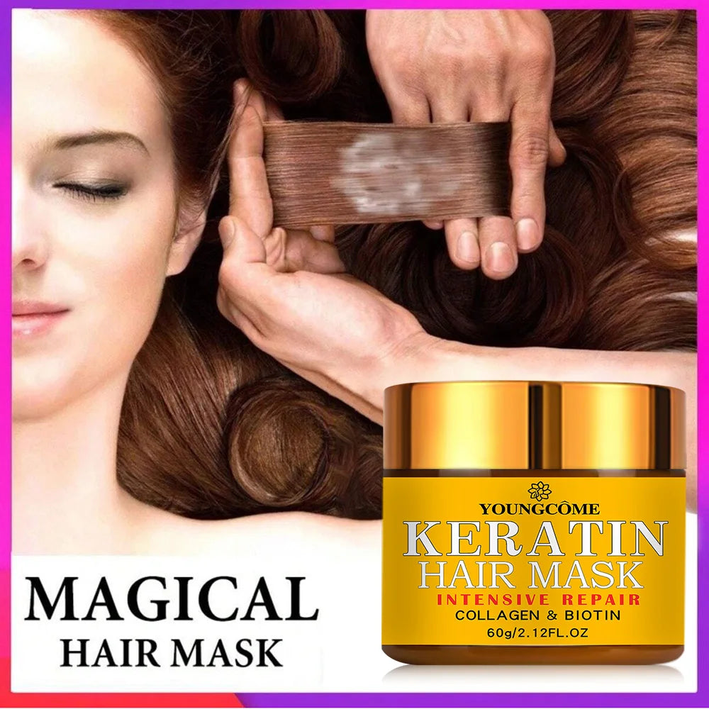 Hair Repair Mask with Biotin, Collagen & Keratin – Deep Nourishing Treatment for Dry & Damaged Hair