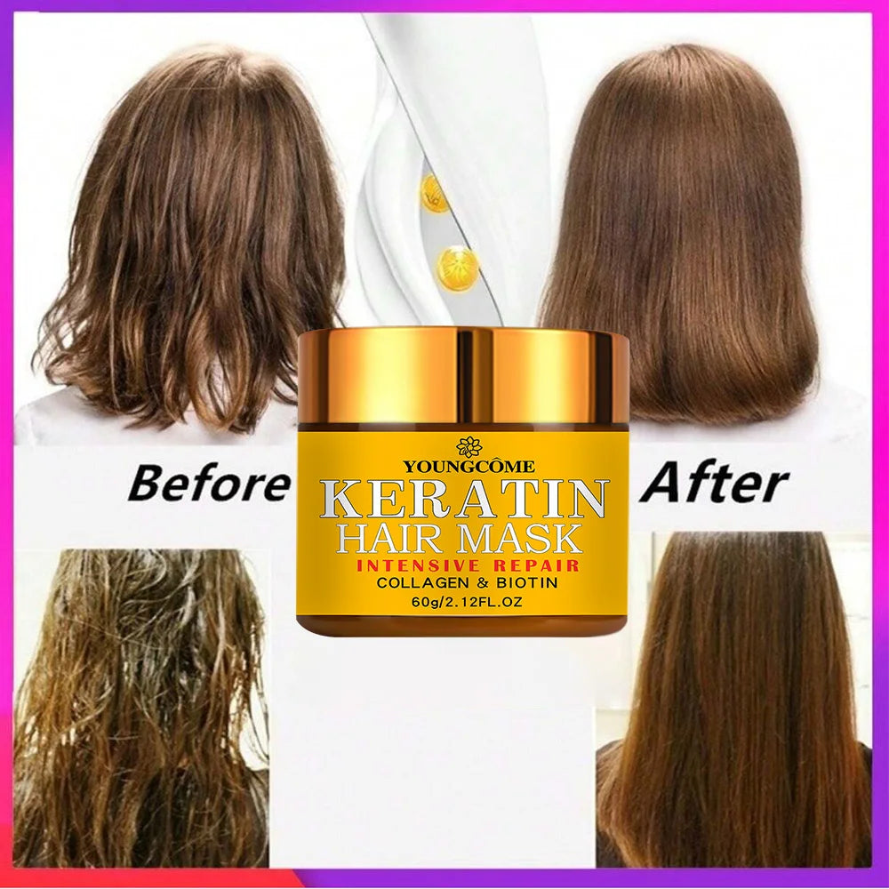 Hair Repair Mask with Biotin, Collagen & Keratin – Deep Nourishing Treatment for Dry & Damaged Hair